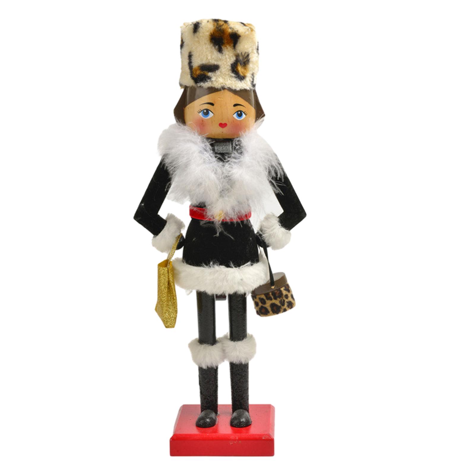 

Christmas Nutcracker Girl Figurine Ornament 15inch Portable for Holiday Gift