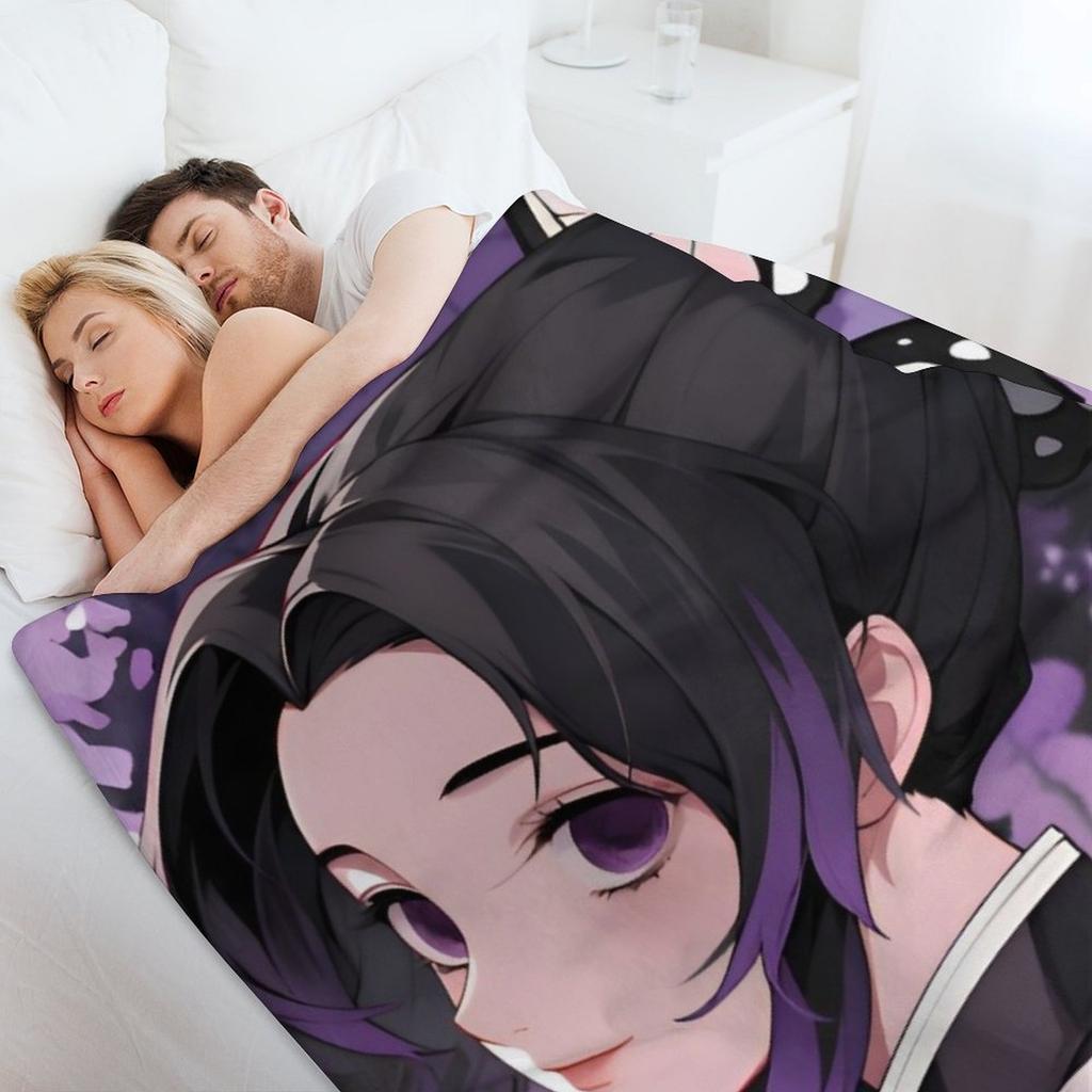 Shinobu DS Cute Anime Girl Throw Blanket Christmas Gifts Heavy Single Tourist Blankets