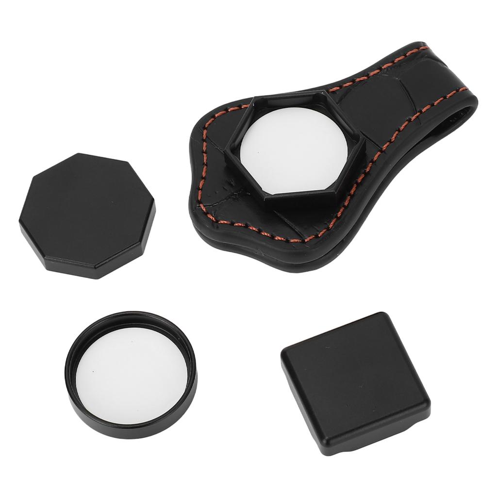 Billiard Chalk Holder Magnetic Hexagonal Octagonal Round Square Aluminum Single Section Pool Cue