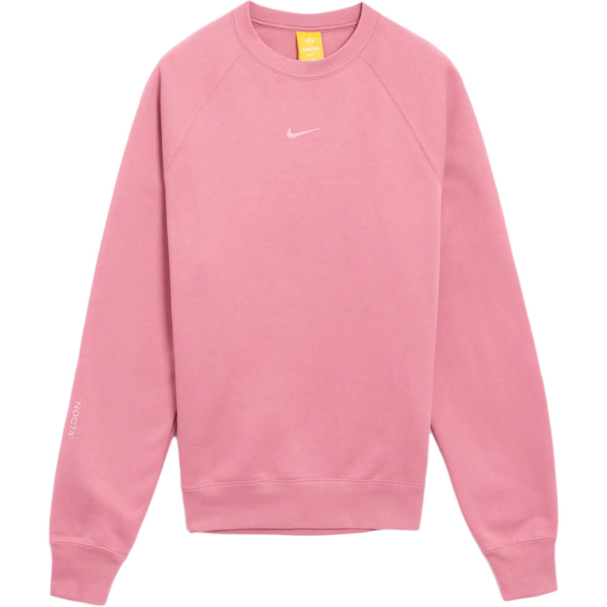 Nike x Nocta NRG Fleece Crewneck Sweatshirt Desert Berry Pink Men s FN8160-667 L
