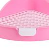 Portable Triangle Rabbit Litter Tray Cleaning Supplies For Small Pet Potty Trainer Plastic Removable Pet HamsterToilet