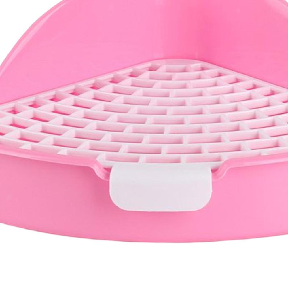 Portable Triangle Rabbit Litter Tray Cleaning Supplies For Small Pet Potty Trainer Plastic Removable Pet HamsterToilet