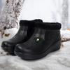 Men's Winter Velvet-Lined Non-Slip Waterproof High-Top Rain Boots for Outdoor and Work
