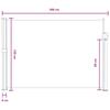 Retractable Side Awning Gray 300 x 117 cm Polyester