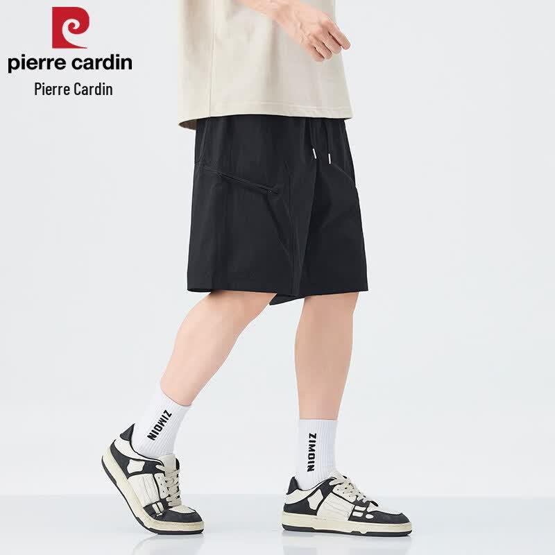 Pierre Cardin Men's Ice Silk Casual Straight-Leg Shorts