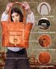 Personalized Handmade Vintage Goat Leather Tote Bag For Women