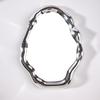 Irregular Shape Electroplated Cloud Makeup Mirror for Tabletop, Wall-Mount, or Dorm Rooms