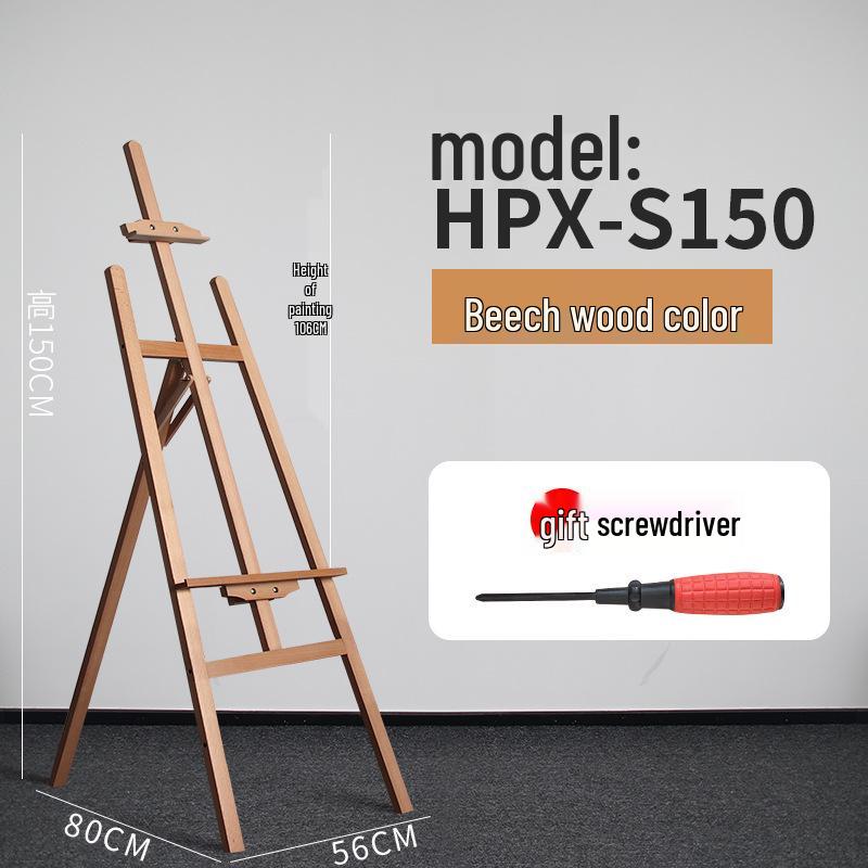 

Beechwood Adjustable Easel for Art Students, 1.5m Display Tripod Stand