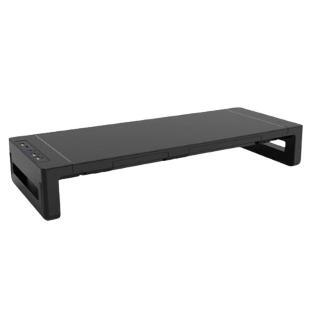 RGB Lights Monitor Stand Riser with USB USB 3.0 & 2.0 Hub with Storage Drawer Computer Display Stand Phone Holder Foldable