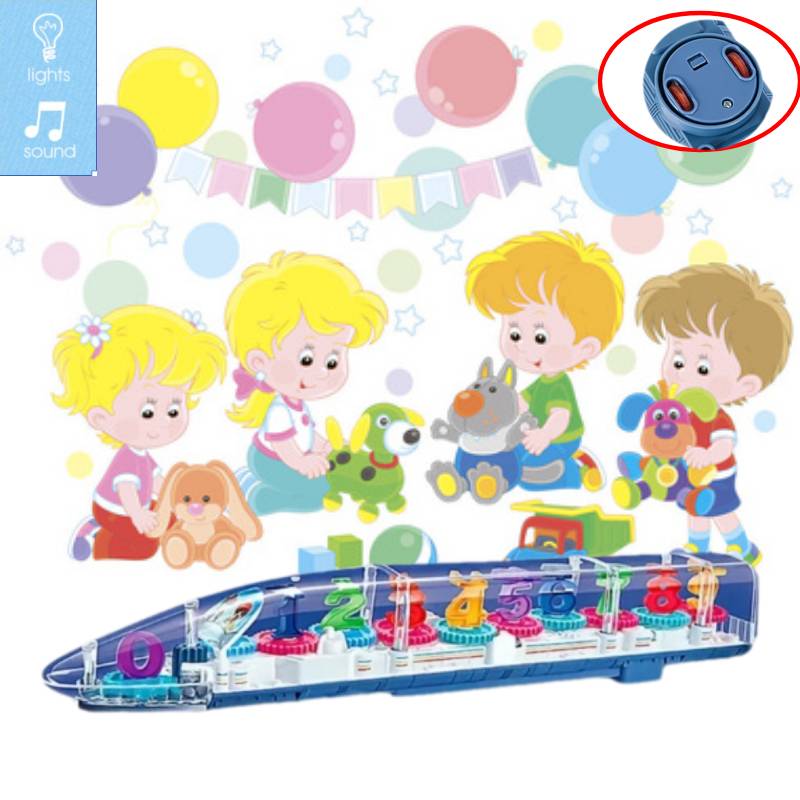 Sensory Calming Autism Led Light Train Toy With Music Special Needs Child Gift