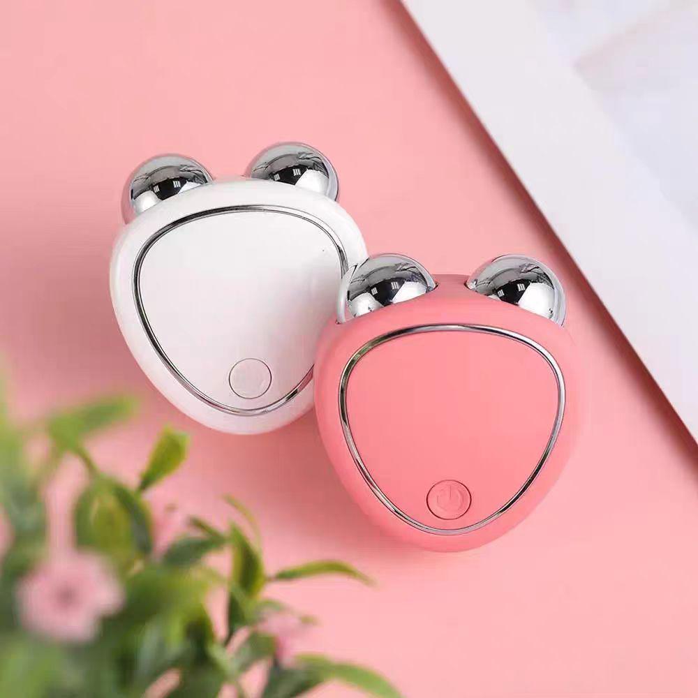 Rechargeable Double Roller Microcurrent Facial Massager