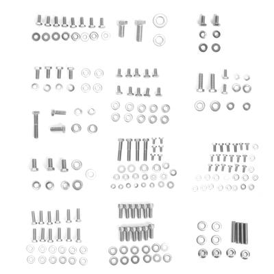 Engine Bolt Kit Stainless Steel Replacement for Chevy 265 283 302 305 307 327 350 400