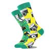 AB Happy Cotton Funny Socks Men Beer Panda Duck Crazy Design Sokken Unisex Novelty Plant Piano Crew Skateboard Calcetines Hombre