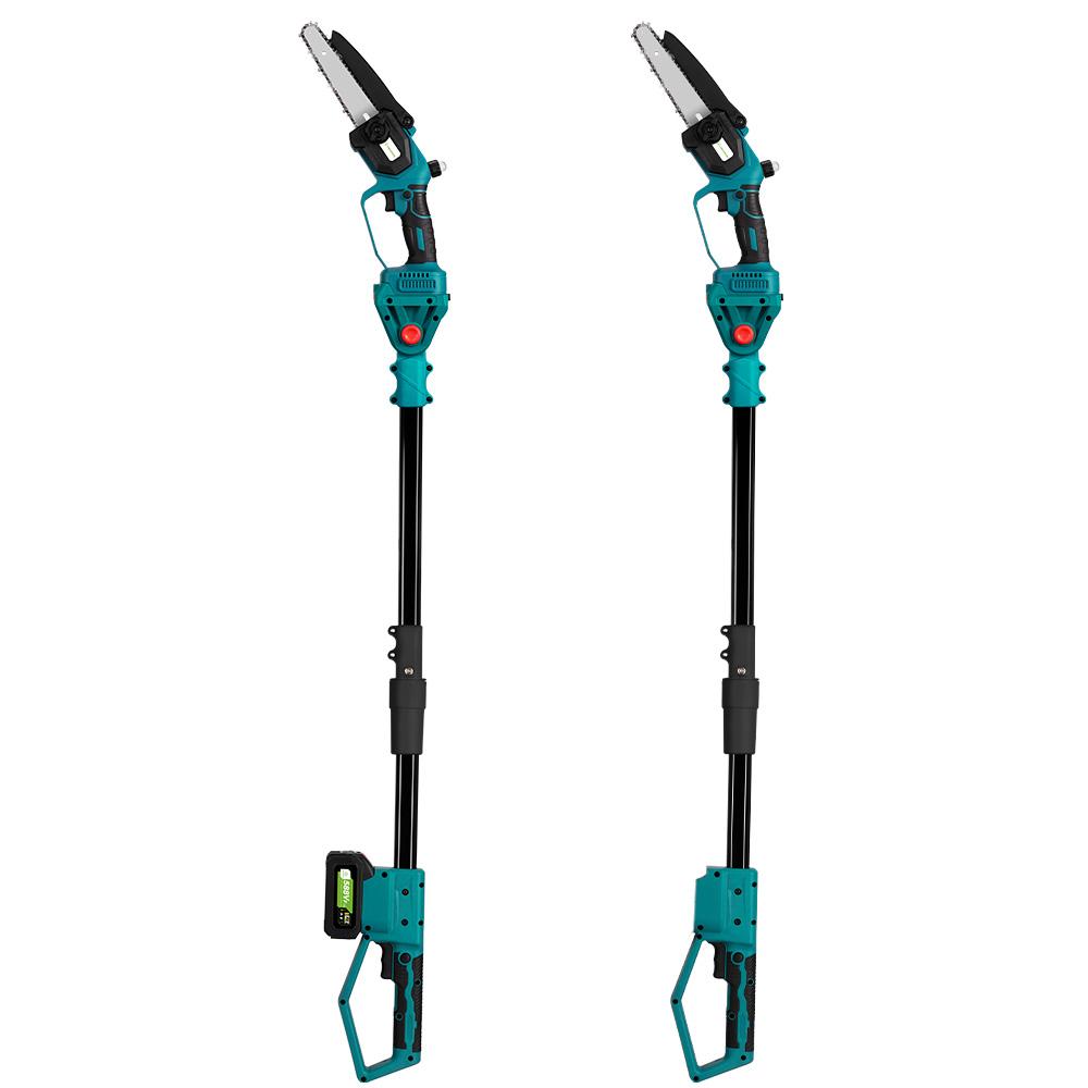 ONEGREEN Drujba electrică telescopică fără perii de 4500W 6 inch 205CM Reîncărcabilă unealtă electrică de grădinărit pentru baterie de 18V