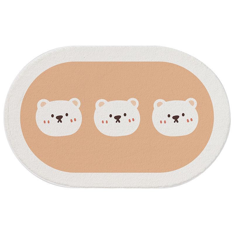 Bedroom Bed Rug Living Room Coffee Table Mat Toilet Door Toilet Door Absorbent Non-slip Foot Mat Bathroom Floor Mat