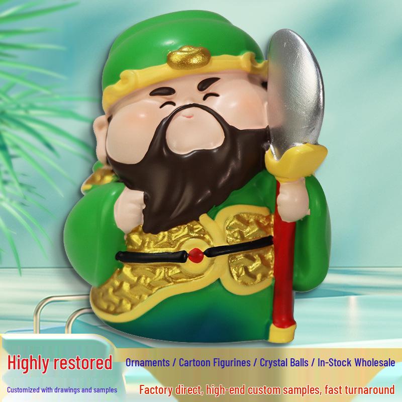 

Resin Desktop Ornaments: God of Wealth Guan Yu Figurines - Creative Blind Box & Custom Decorative Pieces 29