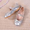 Children's Rhinestone Bow Princess Shoes: Fall Fashion Leather Shoes for Girls