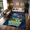 Scoobydoo Mystery Gang Printed Rug Nonslip Easyclean Carpet For Living Room Play Area Hallway Home Party Decor New Year Gift