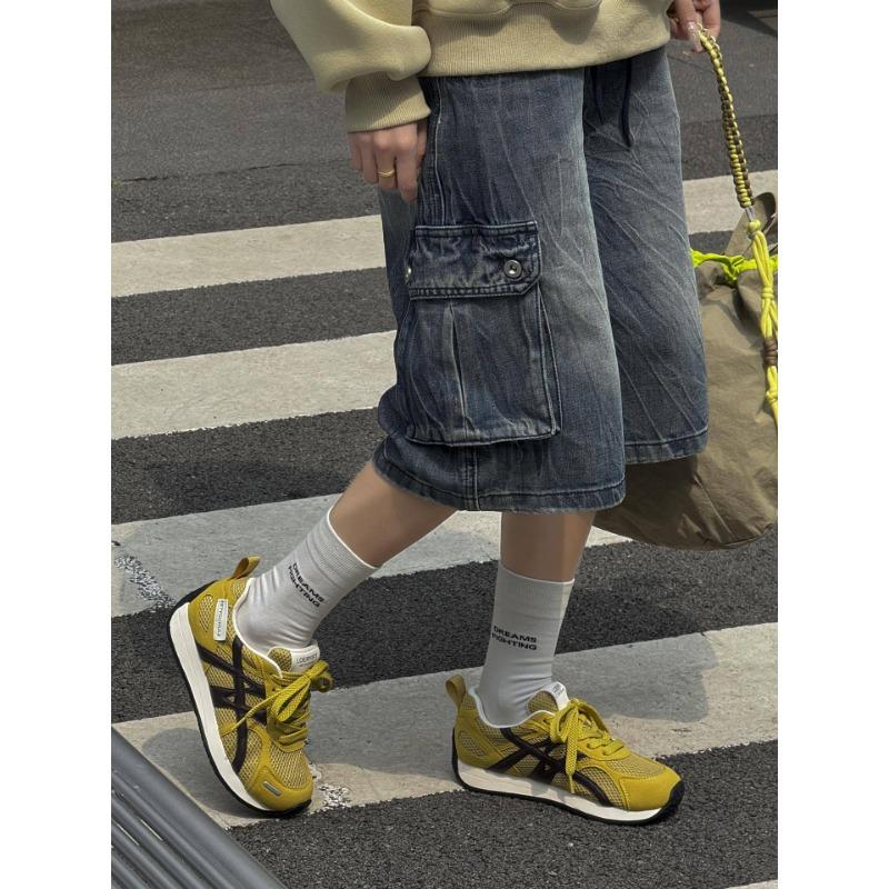 

Thick bottom spring and summer new heightening retro casual versatile soft bottom light and comfortable 40 жовтий