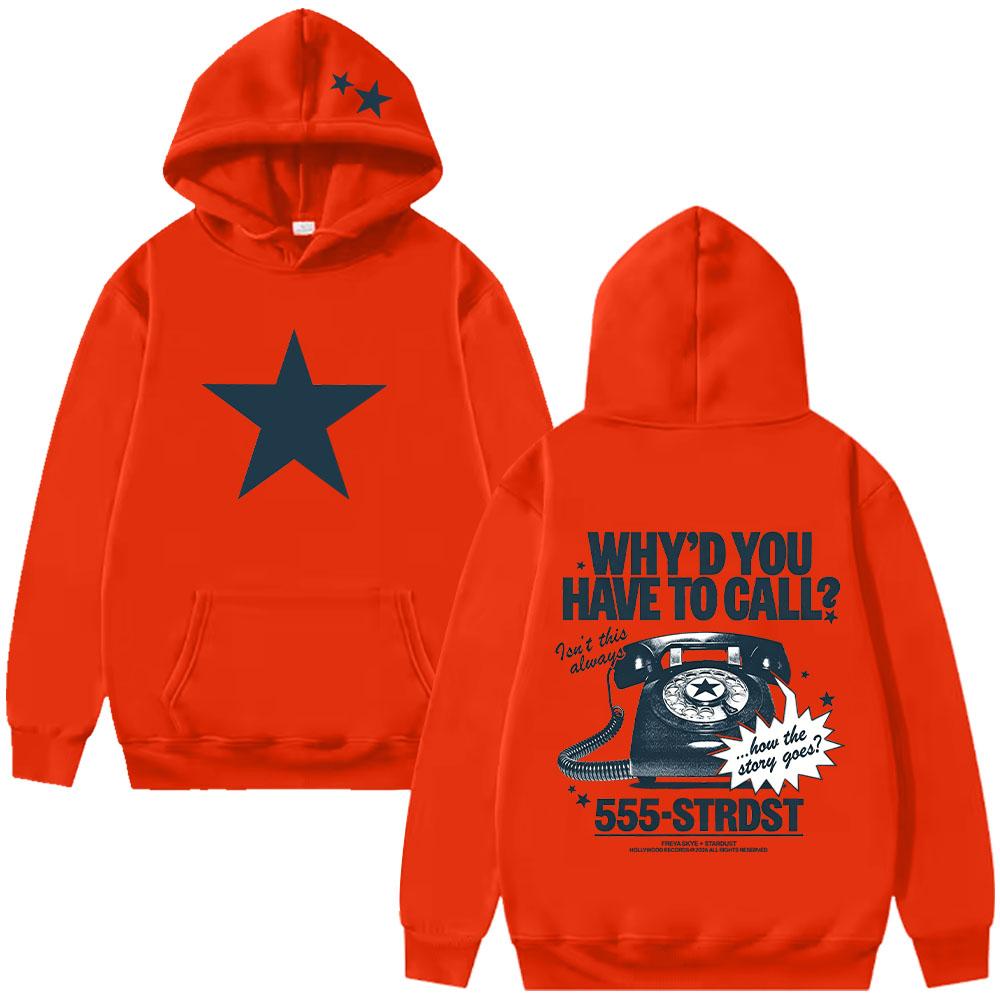Freya Skye Wyhtc Hoodie Vintage Cartoon Print Hoodies Women Men Casual Long Sleeve Hooded Sweatshirts High Street Y2K Streetwear
