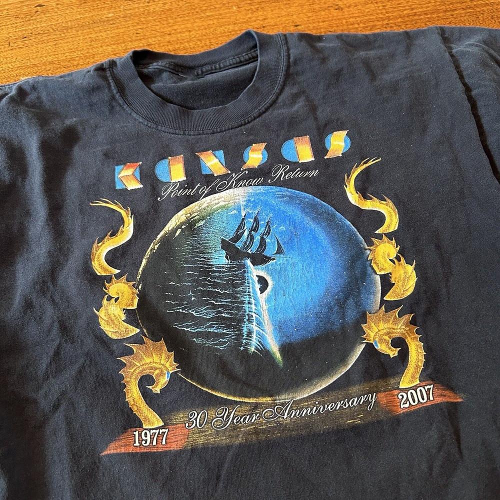 30 Year Anniversary Tour Kansas Band Cotton Tee Short Sleeve Shirt AN093 Unisex T-Shirt XXXL