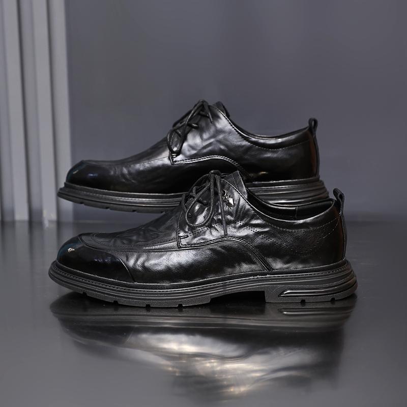 Golden Sapling British Style Men's Dress Shoes 2025 New Fashion Business Leather Oxfords Shoe Men Leisure Flats Chaussures Homme