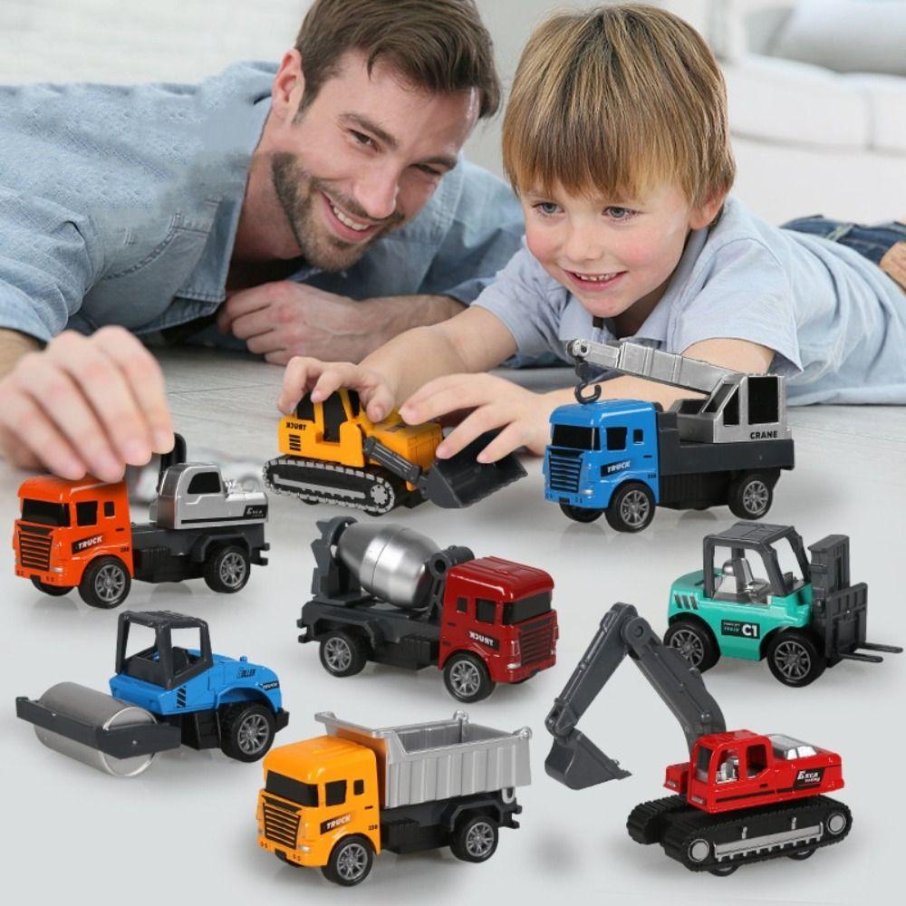 Bulldozer Engineering Truck Toy Mixer Container Excavator Toys  For Children