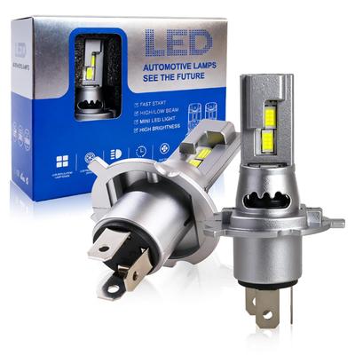 CAMOTO H4 LED Headlight Bulbs, Hi/Lo Wireless, 32 High Luminosity CSP Chips, 6500K, Easy