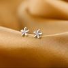 Women's Small Flower Stud Earrings - S925 Silver Needle, Unique Design