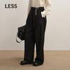 LESS 2025 Autumn Loose Wide-Leg Trousers