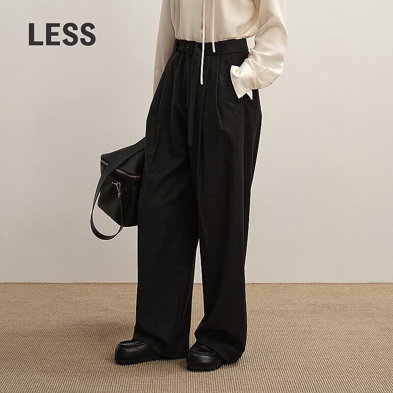 LESS 2025 Autumn Loose Wide-Leg Trousers