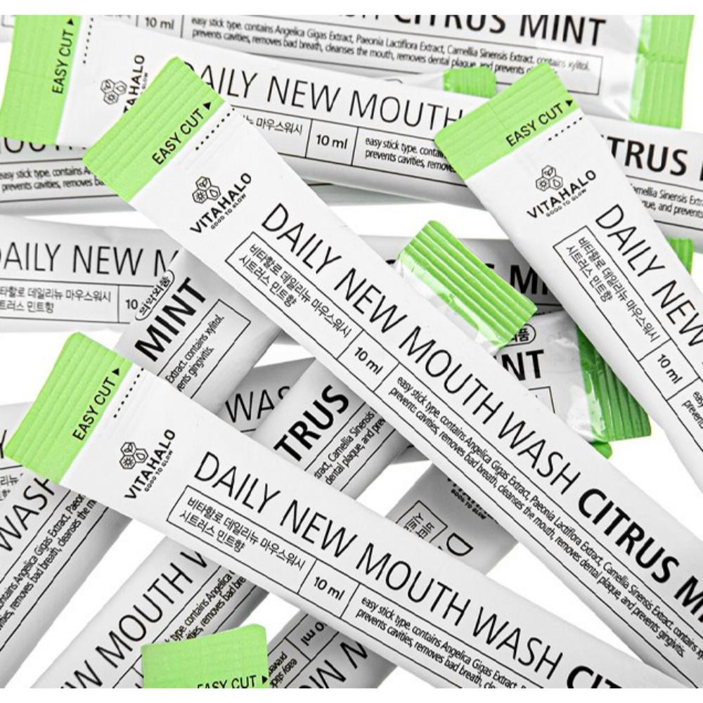VITAHALO Daily New Mouth Wash, Citrus Mint, 600ml / Korean Mouth Wash