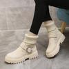 Women Socks Boots White Platform Boot for Winter Autumn Stretch Ankle Boots Chunky Shoes Wedge Mujer