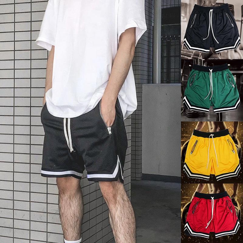 Quick-Dry Men's Mesh Basketball & Running Shorts - Breathable & Loose-Fit for Fitness and Training