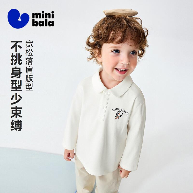 Мягкая футболка-поло с длинным рукавом для мальчиков-малышей minibala 130