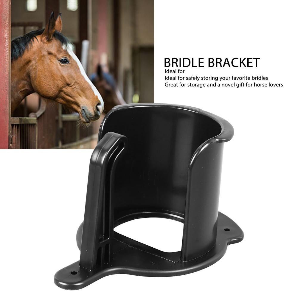 ABS Bridle Hooks Black Bridle Bracket Sturdy Bridle Holder  Garage Storage