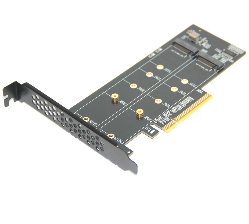 PCIe To M2 NVME Adapter Card PCI-E 4.0 X8 X16 NVME M Key SSD Converter M.2 PCI Expansion Card For 2230 2242 2260 2280