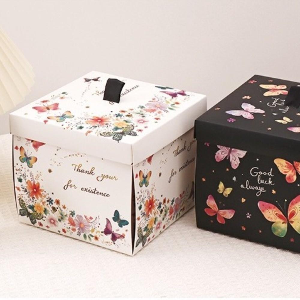 Mehrfarbige Überraschungsgeschenkbox Papier Explodierende Geschenkbox Fliegende Schmetterlings-Geschenkbox Klassenzimmeraktivität