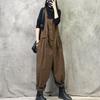 Design Sense Overalls Women's Autumn and Winter Loose Large Size Thin Solid Color Casual Harem Pants