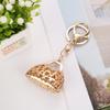 Women's Small Rhinestone Handbag Keychain - Stylish Fragrance-Inspired Accessory