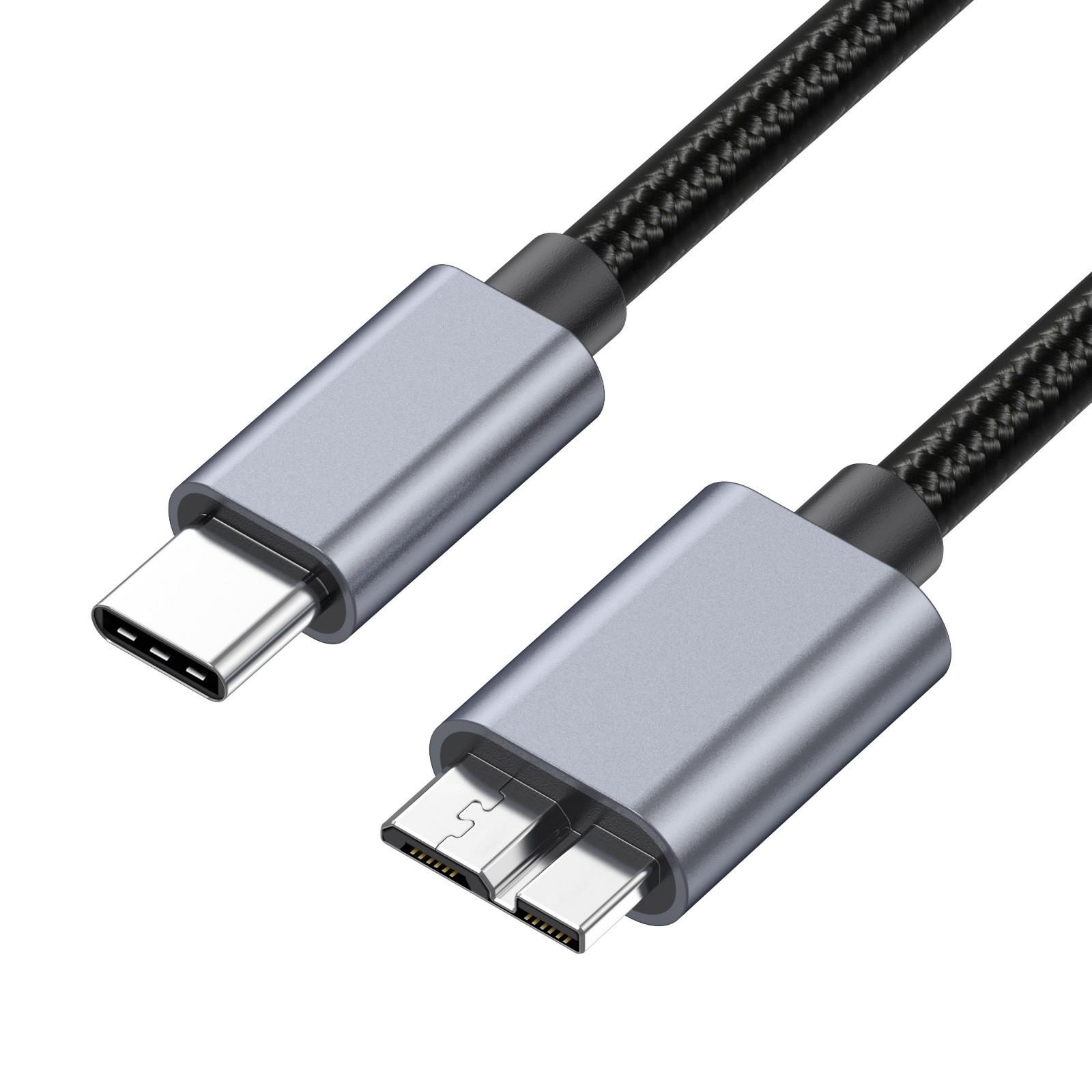 

Кабель USB Type C до Micro B 3м Сумісний з Seagate WD Westgate My Passport MacBook Pro/Ipad As Shown A