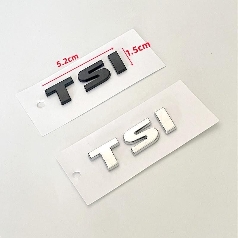 EPYFH1 3D ABS TSI Letters Logo Car Emblem Rear Trunk Badge Sticker For VW Golf Passat Jetta Touareg Scirocco Beetle Vento Sagitar