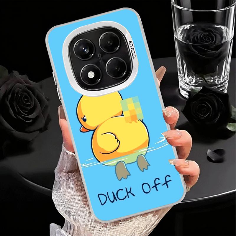 

Funny Cute Cartoon Duck Soft Phone Case for Xiaomi Redmi Note 13 14 15 Pro Plus 12S 12 11S 11 11T 10S 10 Shockproof Cover Back S Redmi Note 15 4G