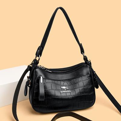 Casual Women's Bag, Single-shoulder Bag, Fashionable Crocodile Pattern Shell Bag, Single-shoulder Crossbody Bag