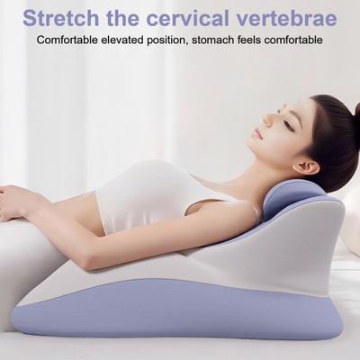 Couples Intimacy Pillow Memory Foam Chest And Back Relief Pillow Ergonomic Wavy Wedge Cushion for Multiple Posture Support Bed Sitting And Lying