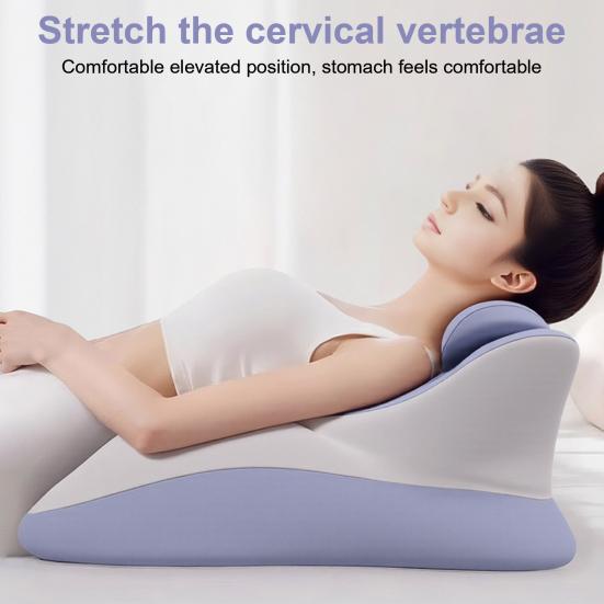 Paar-Intimitätskissen Memory-Schaum Brust- und Rückenentlastungskissen Ergonomisches wellenförmiges Keilkissen für Mehrfach-Haltungsunterstützung Bett Sitzen und Liegen