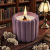 DIY Cement Gypsum Candle Jar Silicone Mold Aromatherapy Gypsum Vertical Stripe Candle Cup Silicone Mold 3D Flower Candle Cup