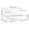 VidaXL Daybed 80x200 Cm Solid Pine Wood 3108061