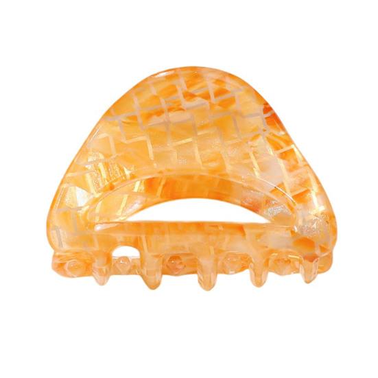 Hair Claw Triangle Hollow Design Back Head Hair Clip Anti-slip Teeth Strong Grip Shower Hair Clamp Versatile Use Hair Accessory
