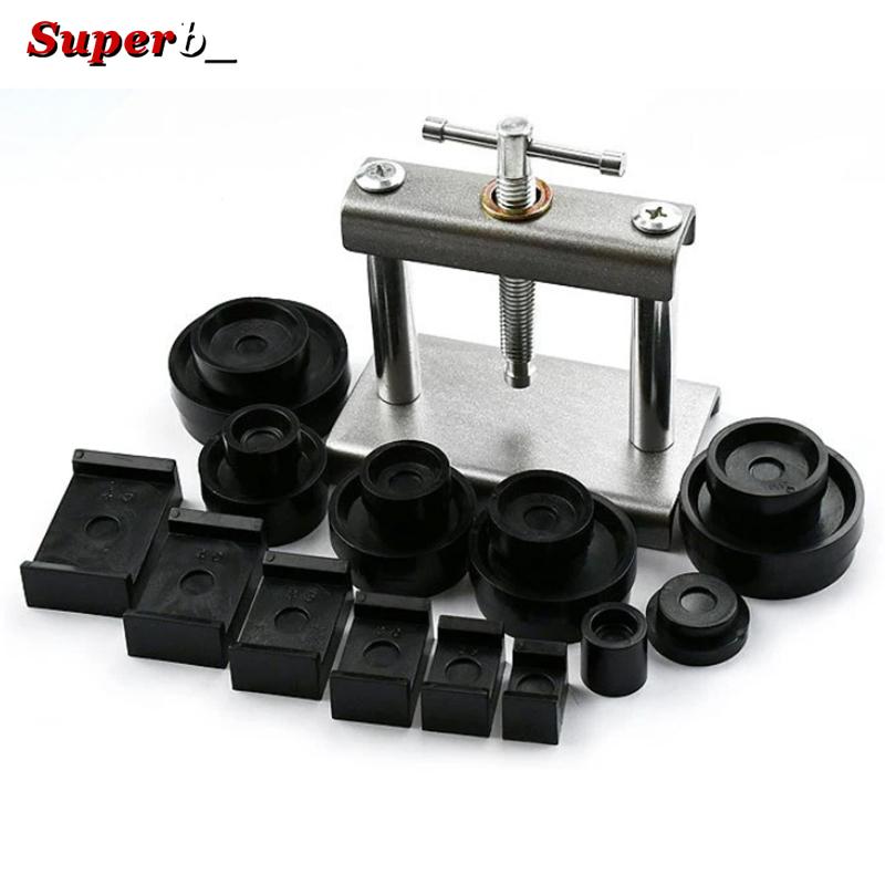 Professional Metal Watch Press Set Watch Back for CASE Closing Tool & Fitting Dies Watch Repairing Tool Die Kit for Watchmaker